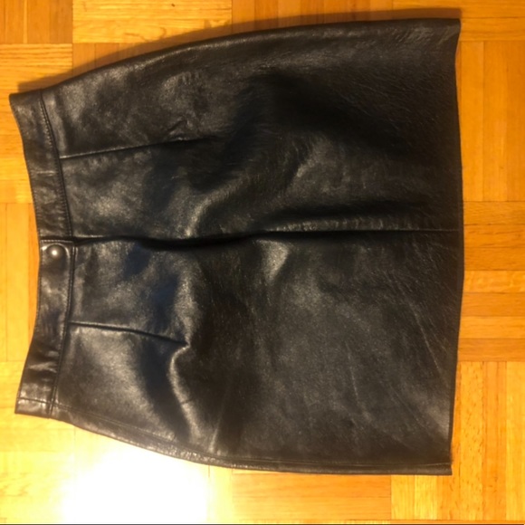 American Apparel Leather Mini Skirt - Picture 3 of 4